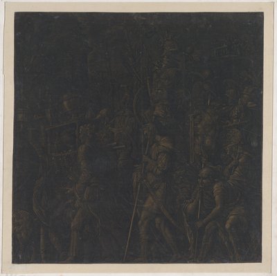 Hoja 8 de Los Triunfos de César, después de Mantegna, 1599 de Bernardo Malpizzi