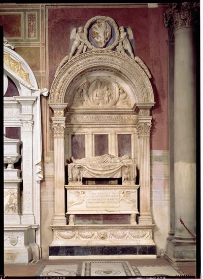 Tumba de Leonardo Bruni (1369-144) 1446-50 de Bernardo Rossellino