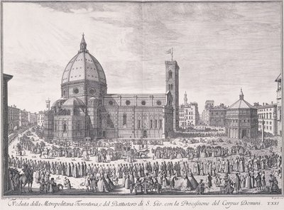 Una Vista de la Ciudad de Florencia, Placa XXI, de 