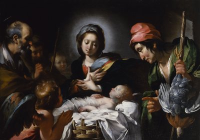 Adoración de los pastores, c.1615 de Bernardo Strozzi