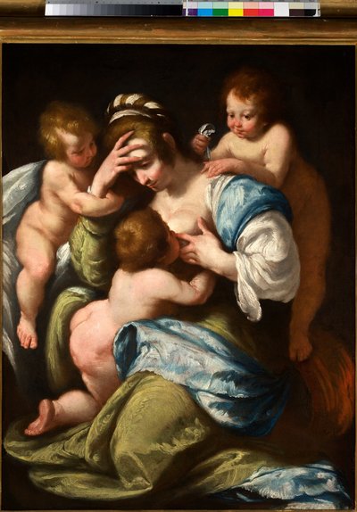 Caridad cristiana, c.1610 (óleo sobre lienzo) de Bernardo Strozzi