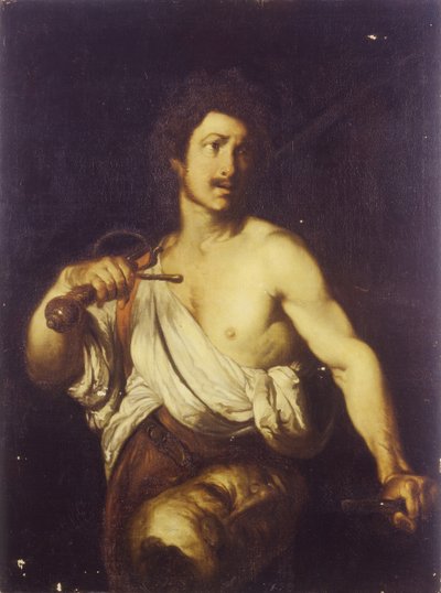 David con la Cabeza de Goliat, c. 1635 de Bernardo Strozzi