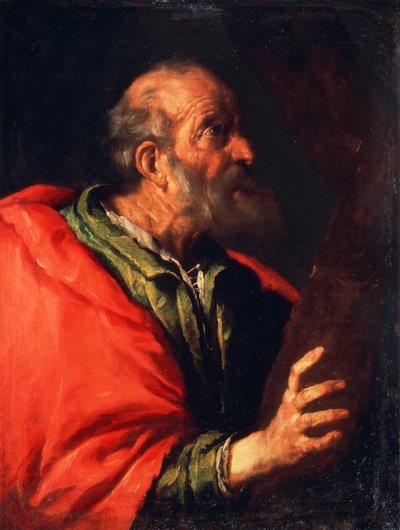Cabeza de un anciano (el apóstol Pedro, siglo XVII) de Bernardo Strozzi