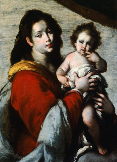 Madonna y el Niño de Bernardo Strozzi