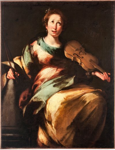 Representación de Santa Cecilia o Alegoría de la Música de Bernardo Strozzi