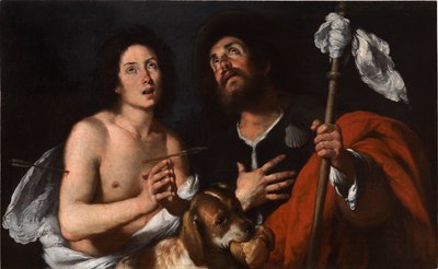 Santos Roque y Sebastián de Bernardo Strozzi