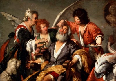 La curación de Tobit de Bernardo Strozzi