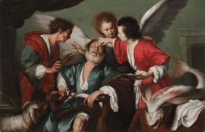 La curación de Tobit, c. 1625 de Bernardo Strozzi