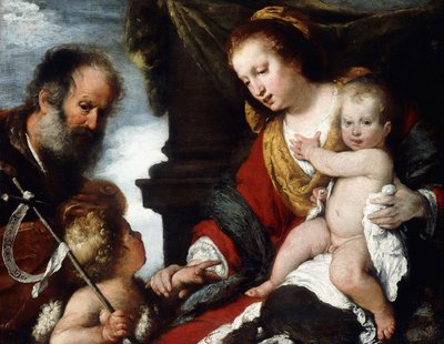 La Sagrada Familia con el Niño San de Bernardo Strozzi