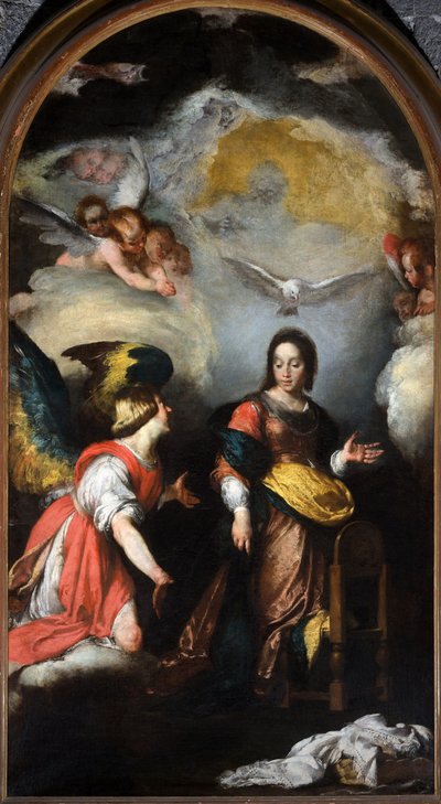 La Santísima Encarnación (Inmaculada Concepción), Retablo de Bernardo Strozzi