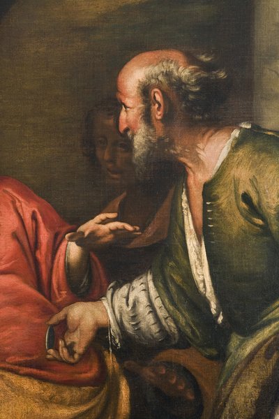 El tributo, c.1631 (detalle) de Bernardo Strozzi