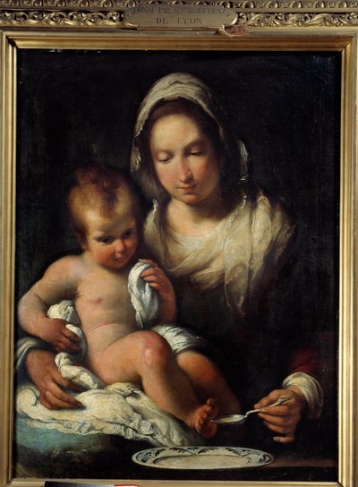 La Virgen tiene la cuchara de Bernardo Strozzi