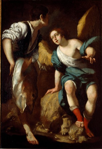 El joven Tobías y el Arcángel Rafael (Tobías y el ángel) de Bernardo Strozzi
