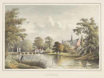 Vista de Alkmaar con la Grote Kerk de Bernardus Gerardus ten Berge