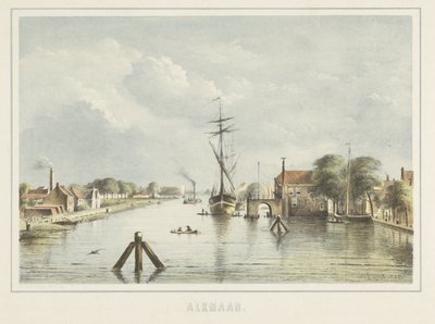 Vista de Alkmaar desde la Bierkade de Bernardus Gerardus ten Berge
