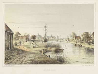 Vista de Alkmaar desde el Zeglis de Bernardus Gerardus ten Berge