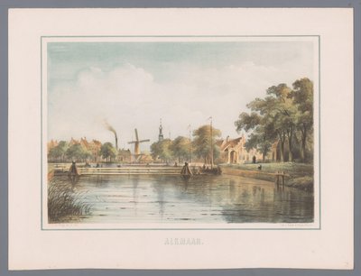 Paisaje urbano en Alkmaar Alkmaar (título de la serie sobre el objeto) de Bernardus Gerardus ten Berge