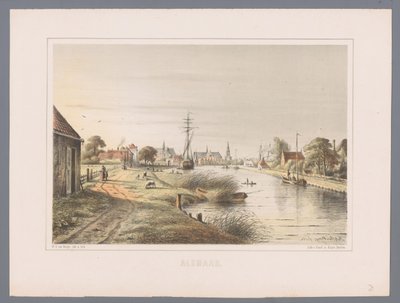 Paisaje urbano en Alkmaar Alkmaar (título de la serie sobre el objeto) de Bernardus Gerardus ten Berge