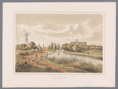 Paisaje urbano en Alkmaar Alkmaar (título de la serie sobre el objeto) de Bernardus Gerardus ten Berge
