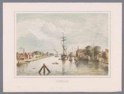 Paisaje urbano en Alkmaar Alkmaar (título de la serie sobre el objeto) de Bernardus Gerardus ten Berge