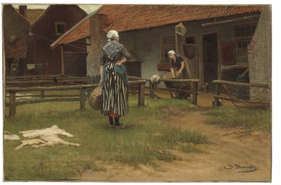 Día de lavado de Bernardus Johannes Blommers or Bloomers