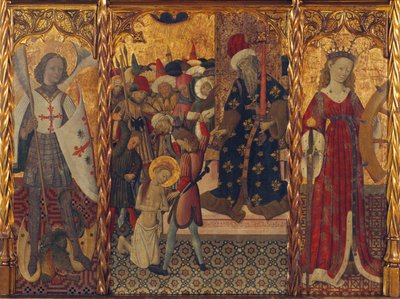 San Miguel, Martirio de Santa Eulalia y Santa Catalina, ca. 1442-1445 de Bernat Martorell the Elder