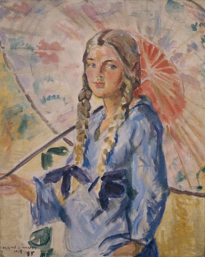 Mildred con sombrilla de Bernhard Dorotheus Folkestad