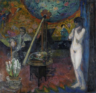 Autorretrato en el estudio de Bernhard Dorotheus Folkestad