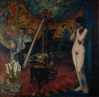 Autorretrato en el estudio de Bernhard Dorotheus Folkestad