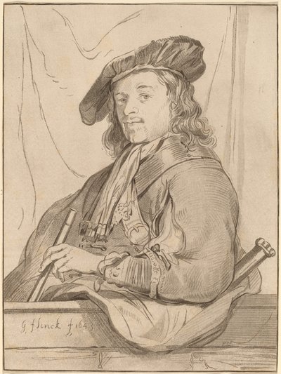 Hombre en el Parapeto, 1773, publicado 1774 de Bernhard Schreuder