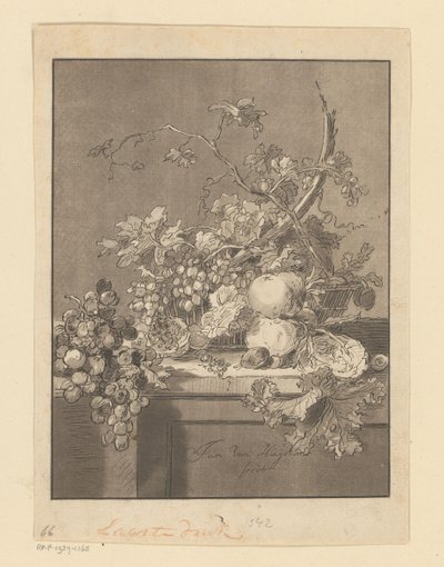 Cesta con frutas de Bernhard Schreuder