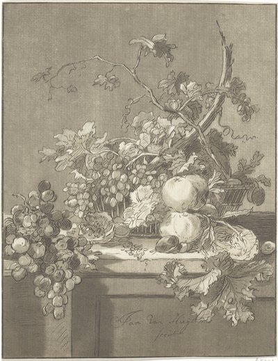 Cesta con frutas de Bernhard Schreuder