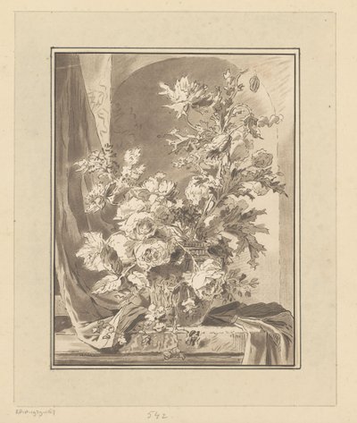 Jarrón con flores para un nicho de Bernhard Schreuder