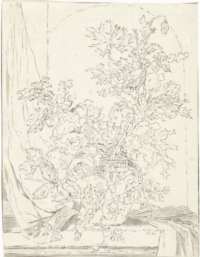 Jarrón con flores para un nicho de Bernhard Schreuder