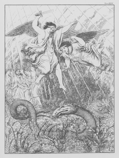 Divina Comedia de Dante, Purgatorio, Lámina XIV (litografía) de Bernhard Schuler