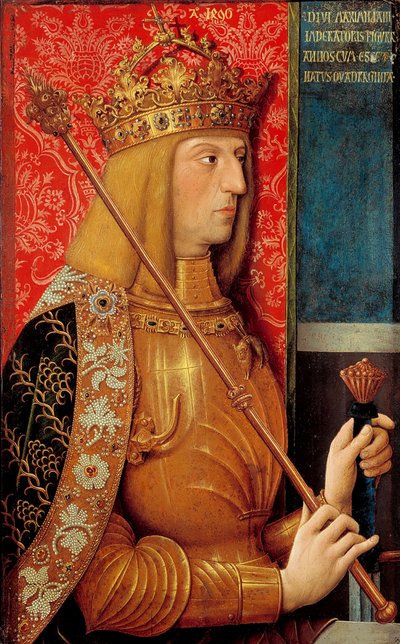 Retrato del Emperador Maximiliano I 1459-1519 de Bernhard Strigel