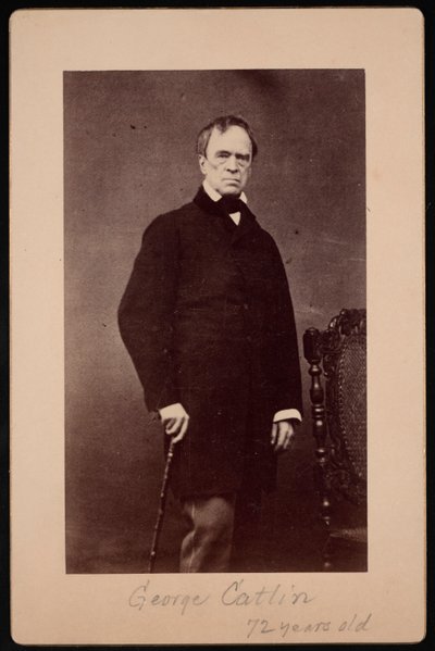 Retrato de George Catlin 1796-1872, circa 1867 de Bernheim