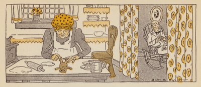El hombre de jengibre, un cuento de Nueva Inglaterra (litografía en color) de Bert Elliott