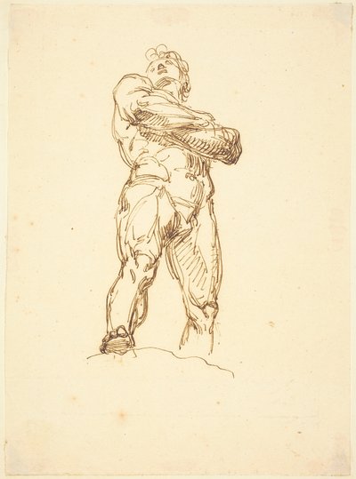 Un hombre desnudo heroico de Bertel Thorvaldsen