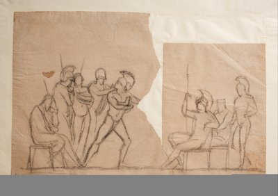 Lucha de Agamenón con Aquiles de Bertel Thorvaldsen