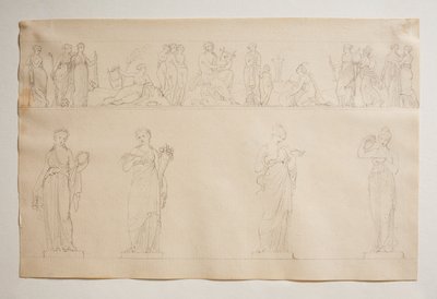 Apolo, las Gracias y las Musas de Bertel Thorvaldsen