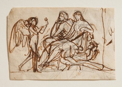 Cupido lleva la rosa a Júpiter y Juno de Bertel Thorvaldsen