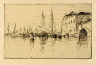 A lo largo de la Giudecca, Venecia de Bertha E. Jaques