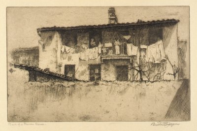 Parte trasera de una casa romana de Bertha E. Jaques