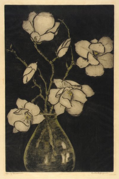 Flores de primavera (Magnolia arbórea) de Bertha E. Jaques