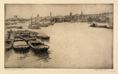 Thames Shipping, Londres de Bertha E. Jaques
