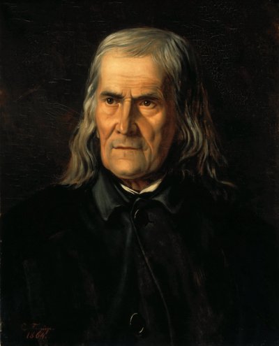 Retrato de Friedrich Rückert 1788-1866, 1864 de Bertha Froriep