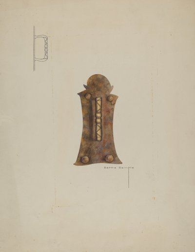 Manija de Puerta de Hierro de Bertha Semple