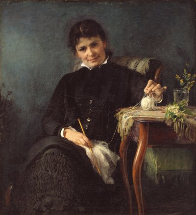 Madam Anna Seekamp, la hermana del artista de Bertha Wegmann