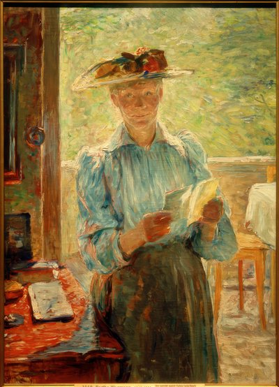 Retrato de la pianista sueca Hanna Lucia Bauck de Bertha Wegmann